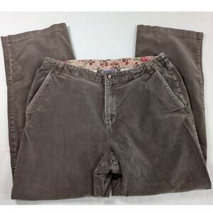 Erika & Co. Corduroy Pants Womens 16‎ Straight Leg Brown Plus Retro Nuetral